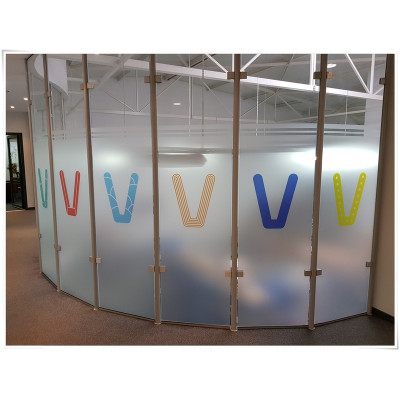 Milchglasfolie bedruckt individuelles Format